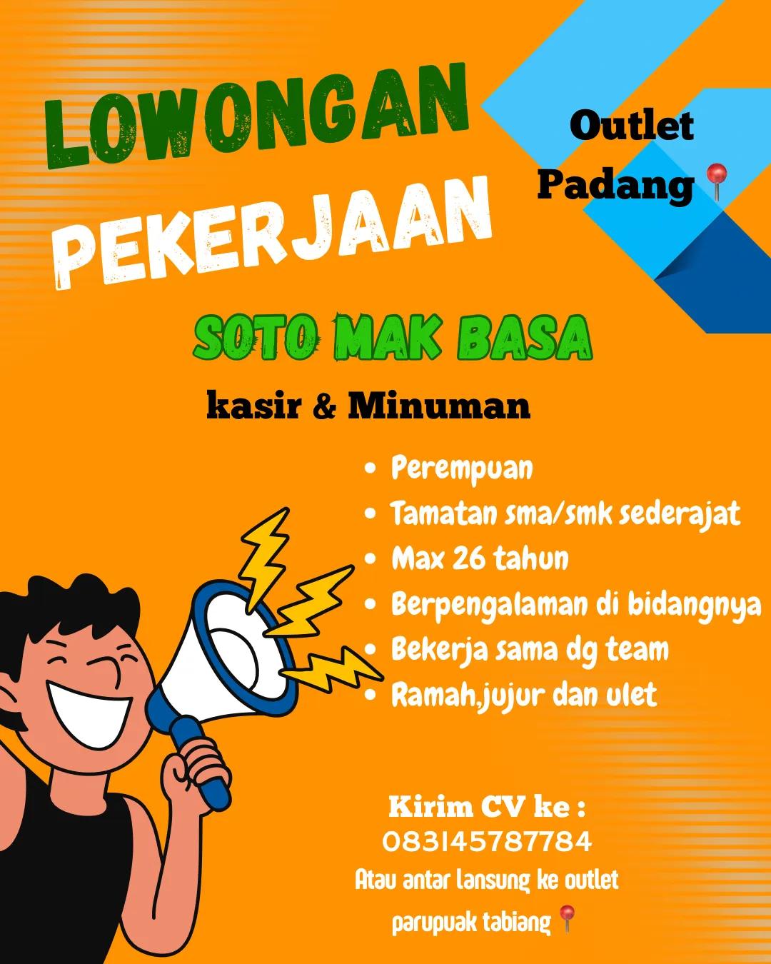 Kasir dan Minuman – Soto Mak Basa