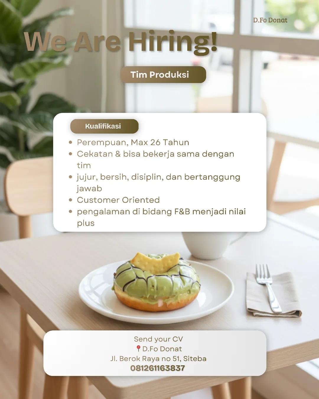 Tim Produksi – D.Fo Donat