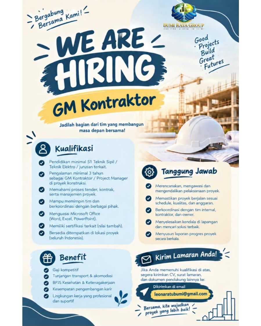 GM Kontraktor – Bumi Raya Group 