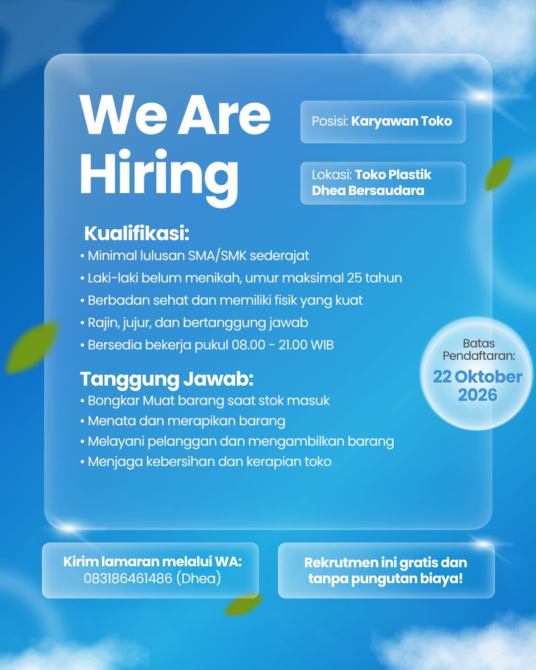 Karyawan – Toko Plastik Dhea Bersaudara