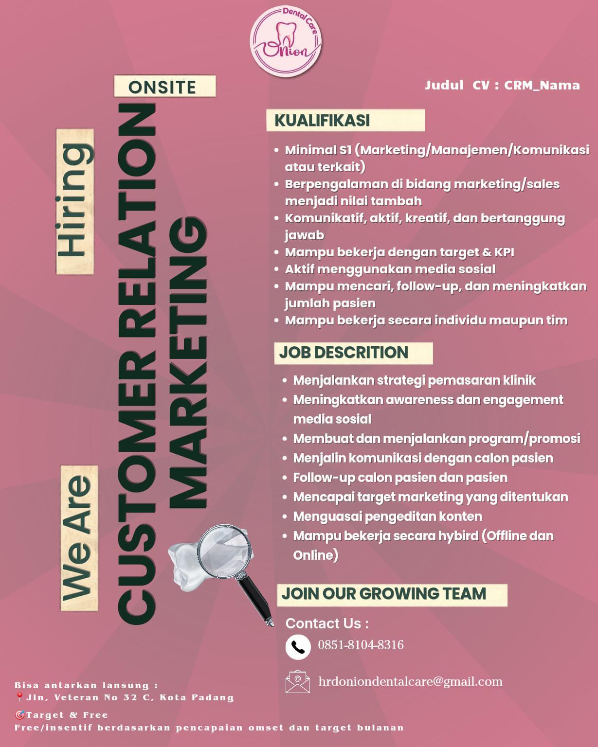 MARKETING – ONION DENTAL CARE