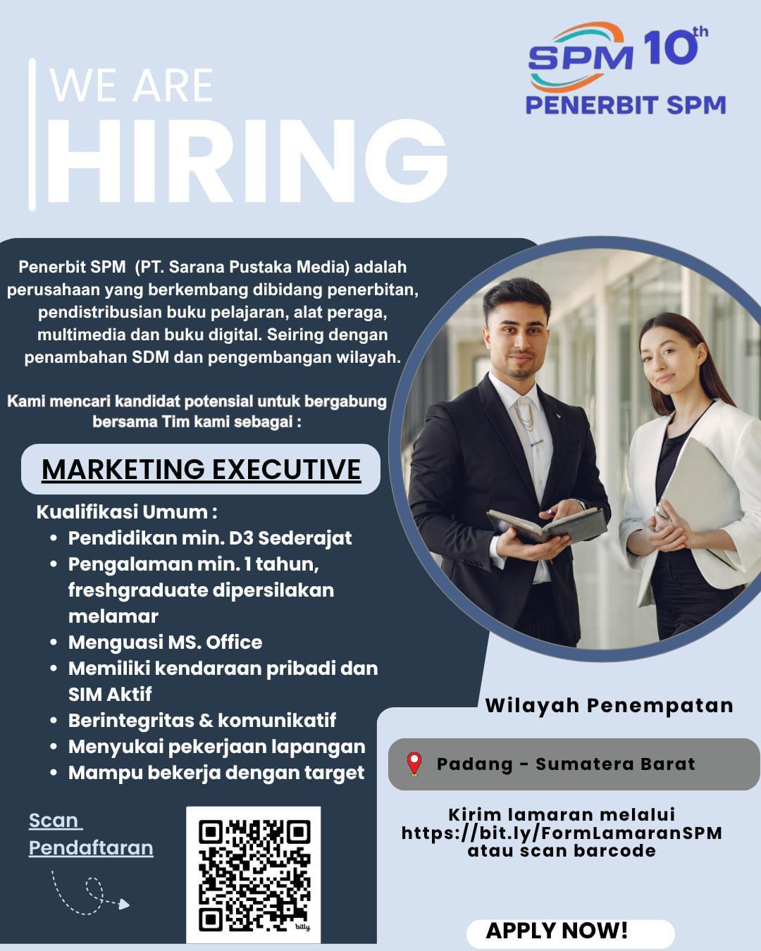 Marketing Executive – PT. Sarana Pustaka Media