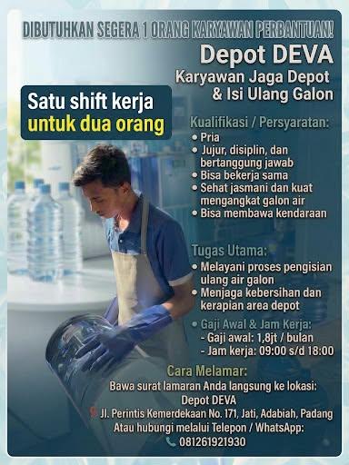 Karyawan Jaga Depot & Isi ulang Galon 