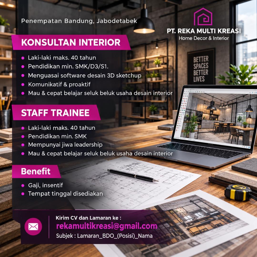Konsultan Interior – Manajemen Trainee – Homipediacom