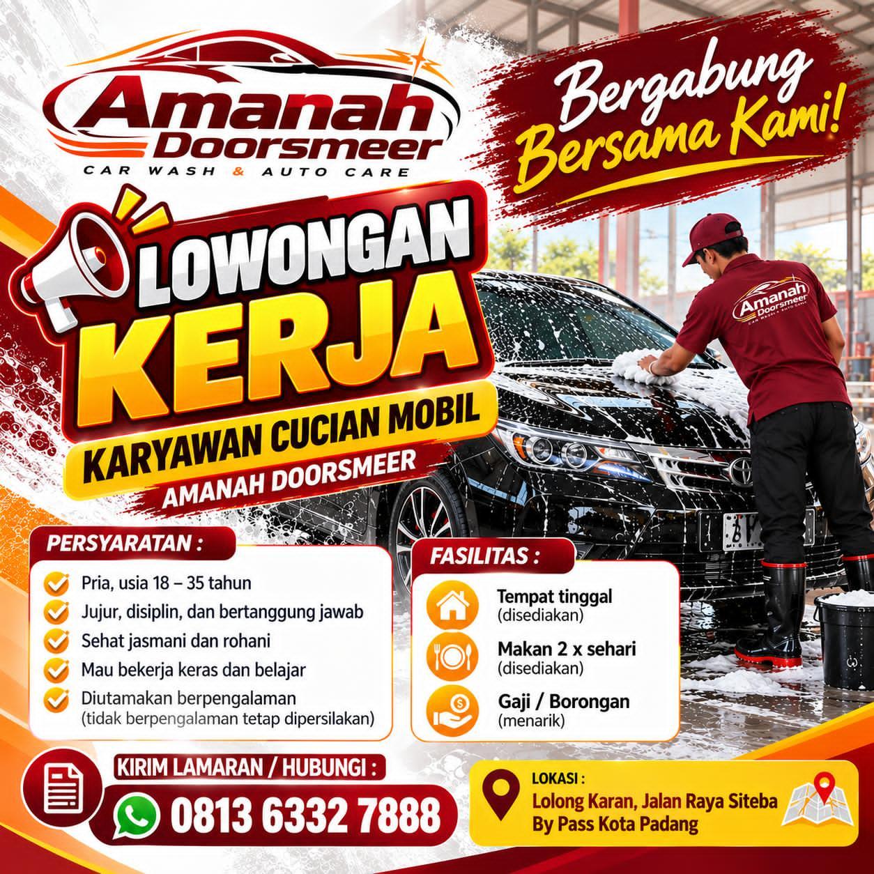 Karyawan Cuci Mobil – Amanah Doorsmeer