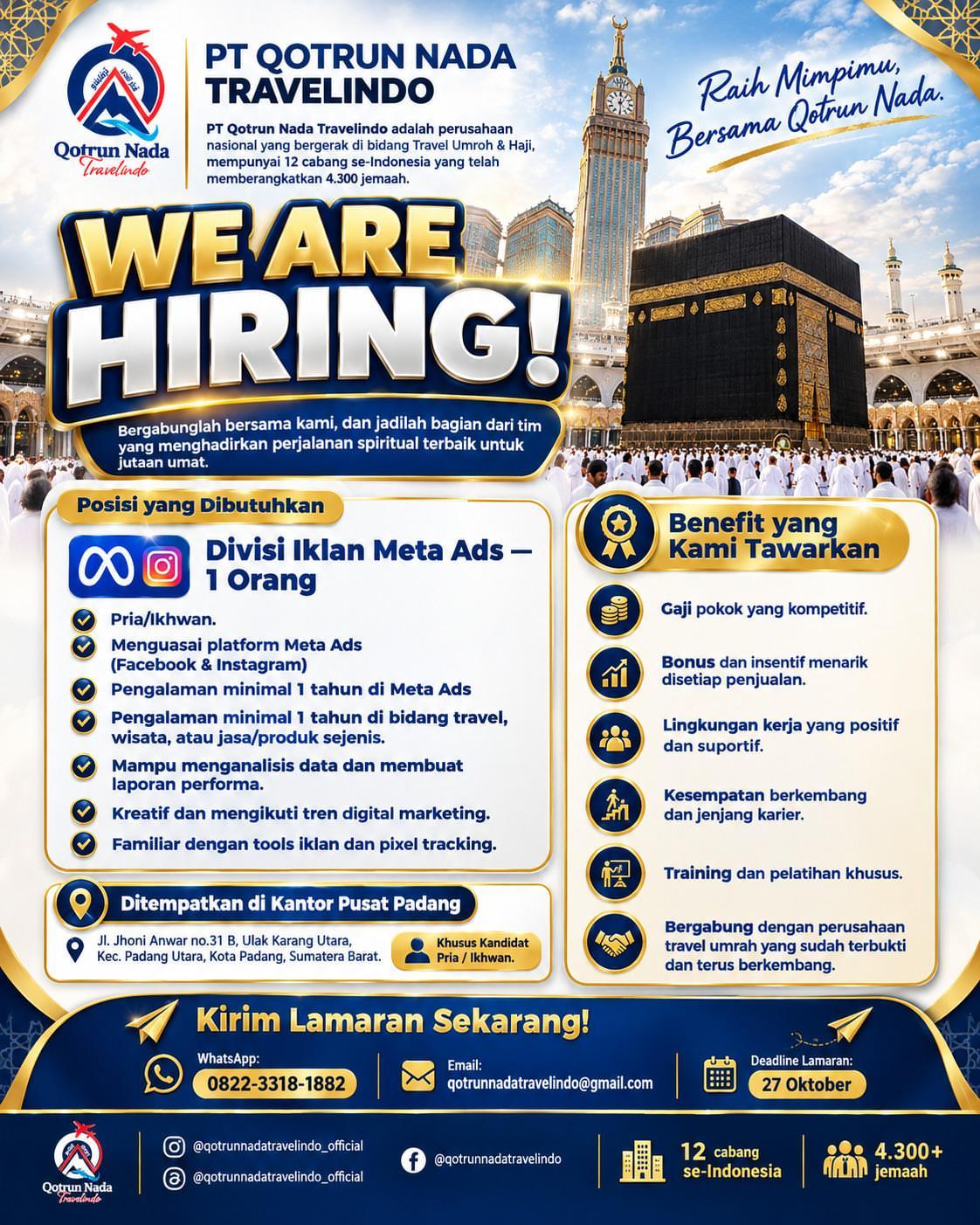 DIVISI IKLAN META ADS – PT Qotrun Nada Travelindo