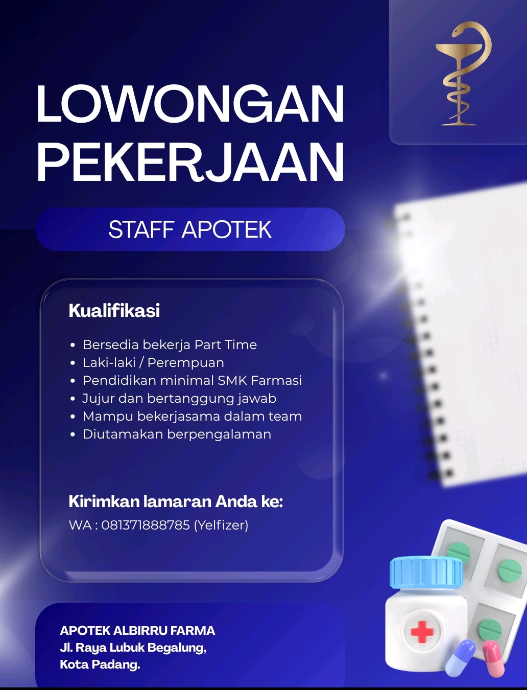 Staff Apotek – Apotek Albirru Farma