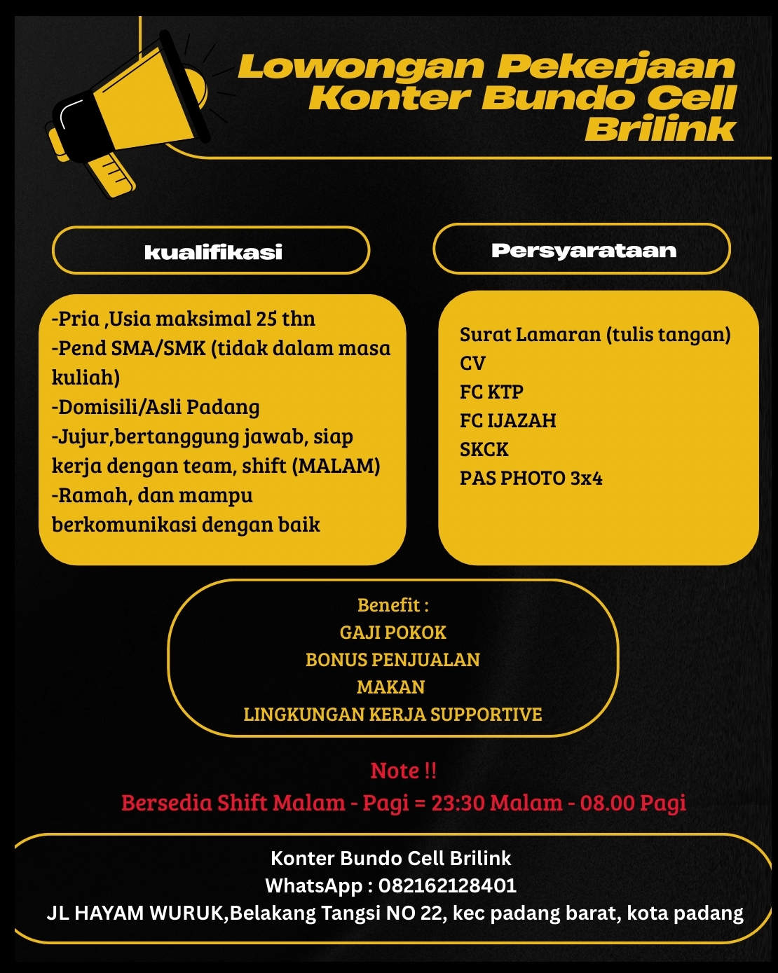 Pramuniaga Konter Bundo Cell Agen Brilink