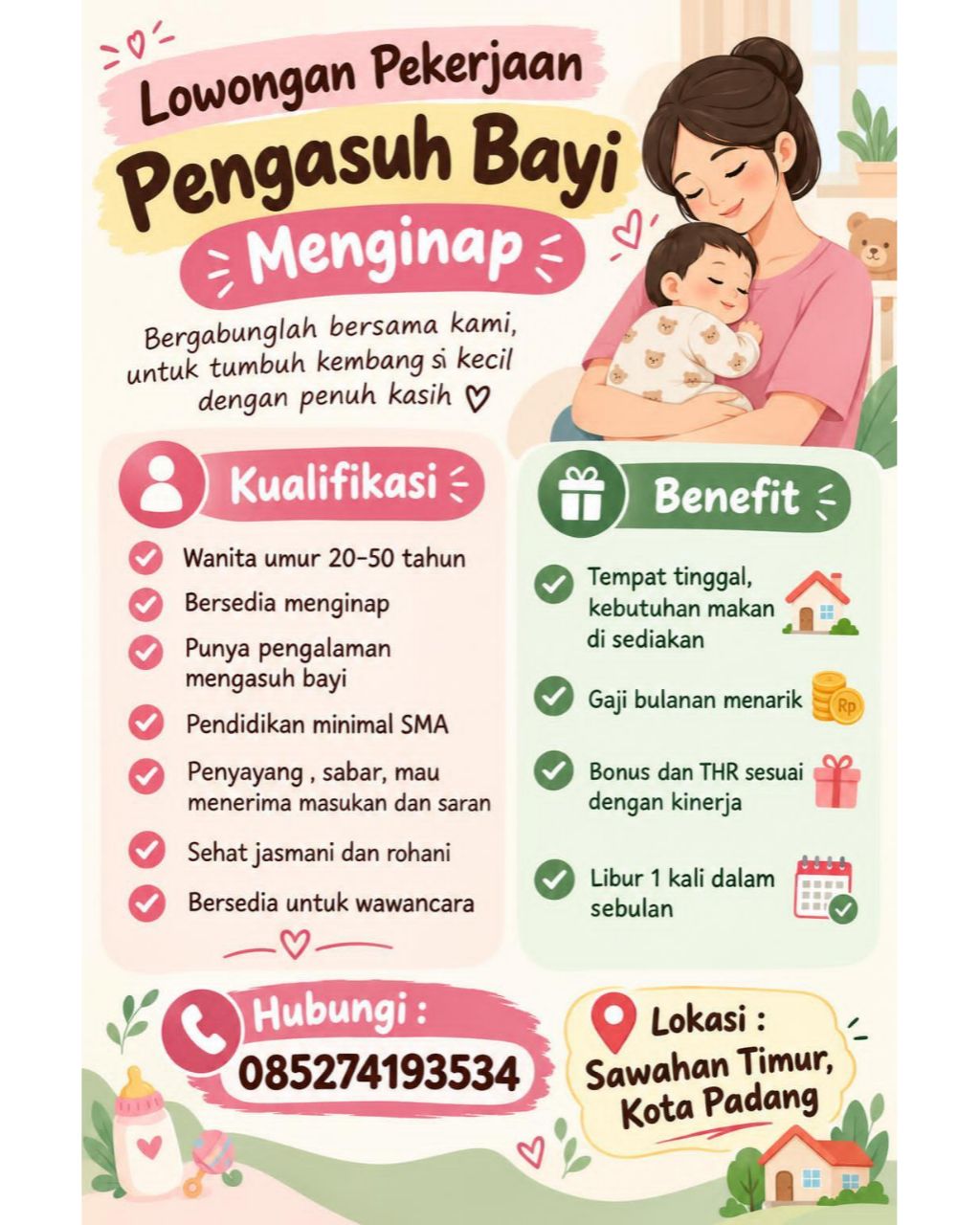 Pengasuh Bayi (Menginap)