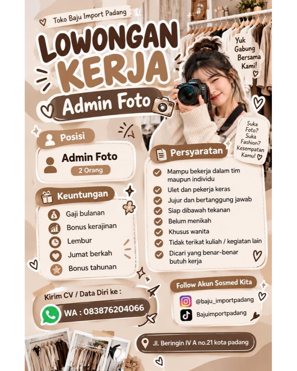 Admin Foto – Baju Import Padang