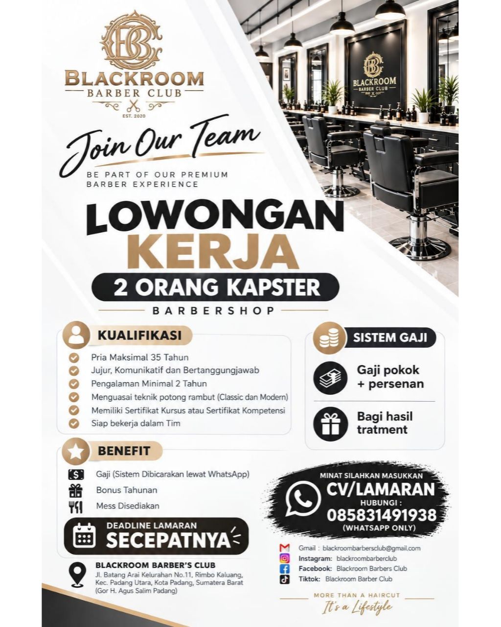 KAPSTER — 2 ORANG – Blackroombarbershop