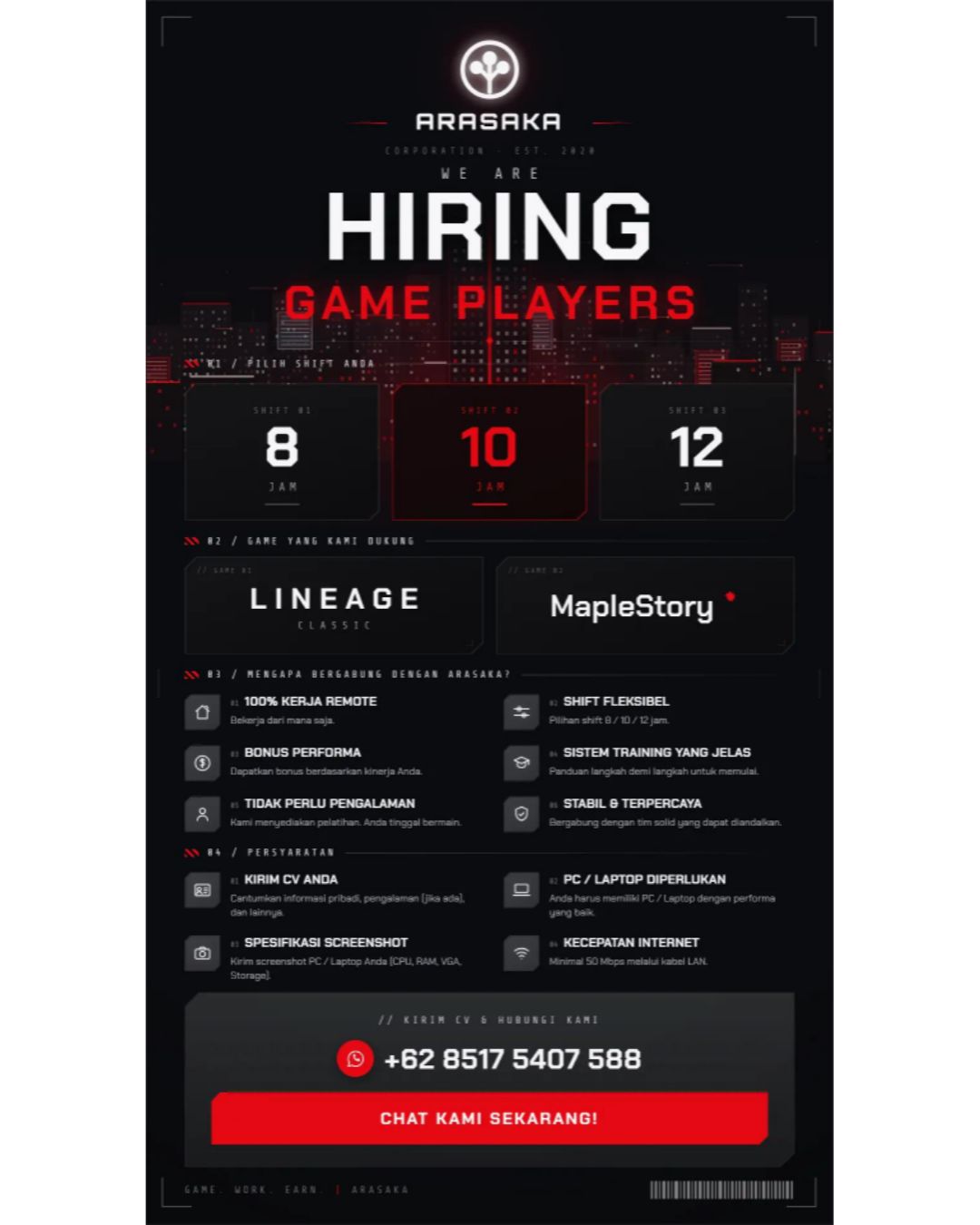 GAME PLAYERS – ARASAKA