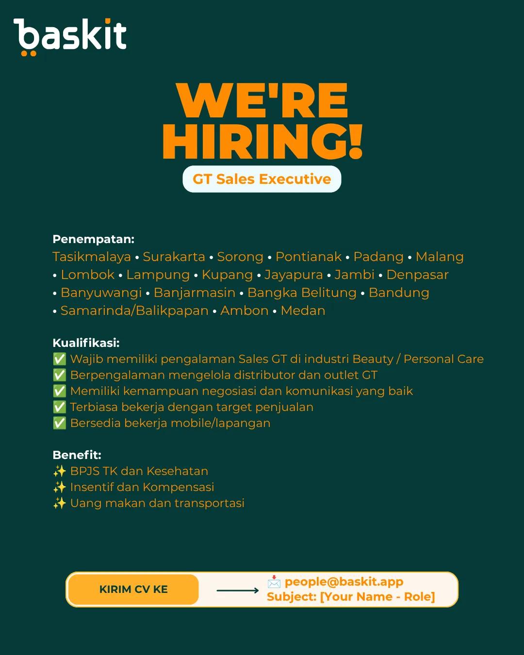 SALES EXECUTIVE (GT) – BEAUTY & PERSONAL CARE]