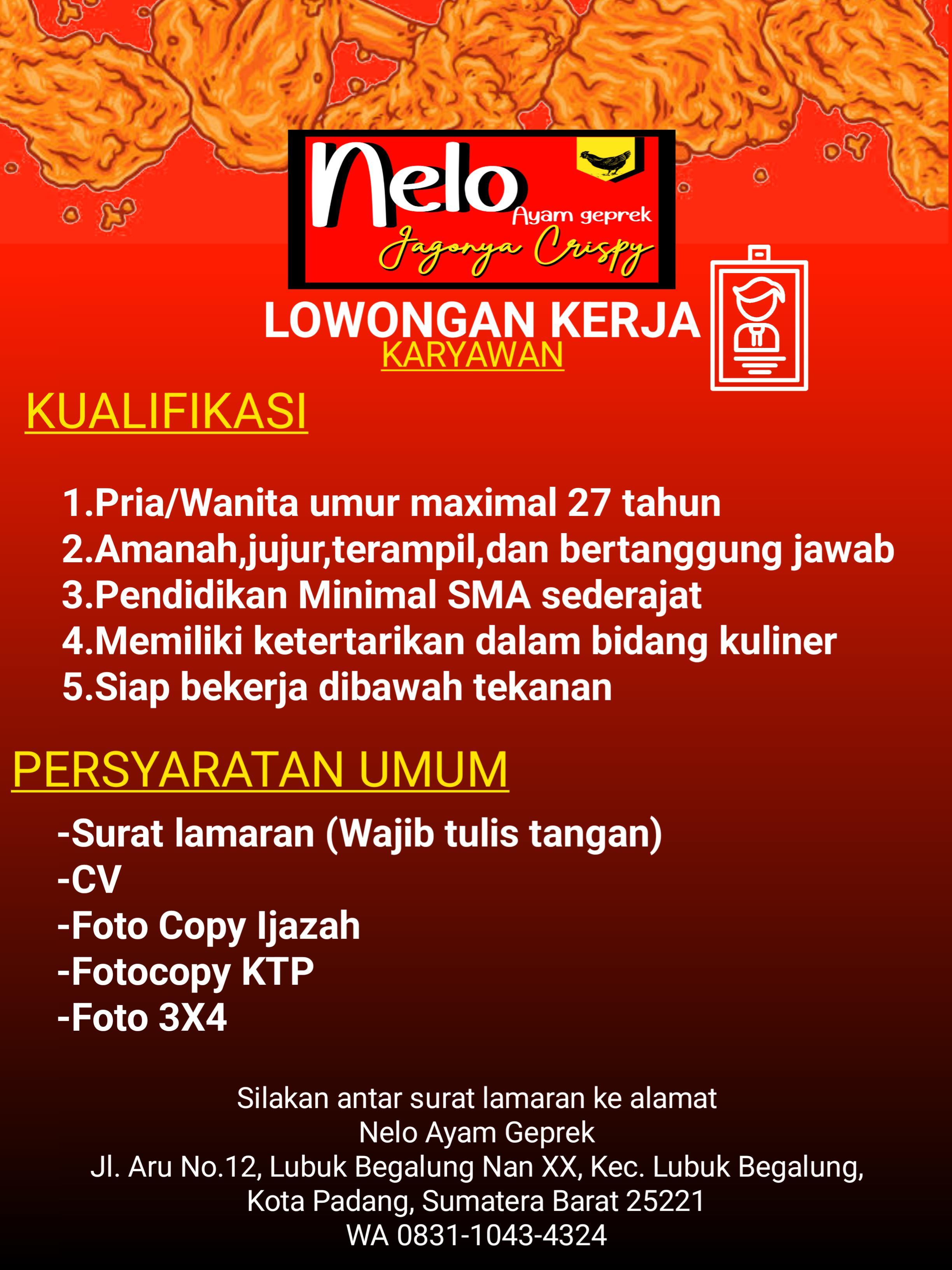 Karyawan – Nelo Ayam Geprek