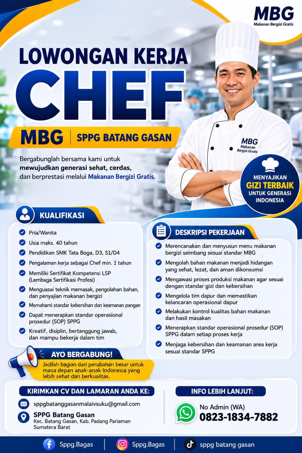 Chef Dapur MBG – SPPG Bagas