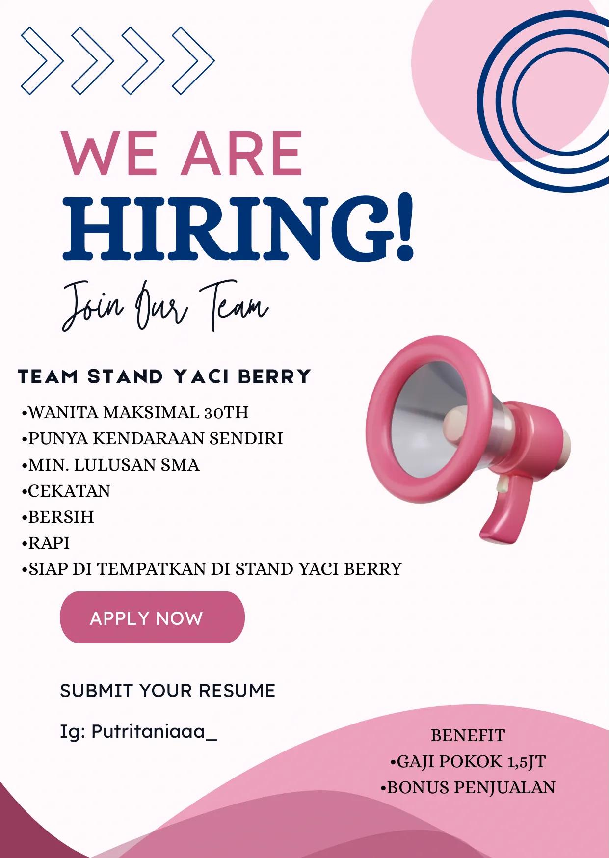 Team Stand – Yaci Berry