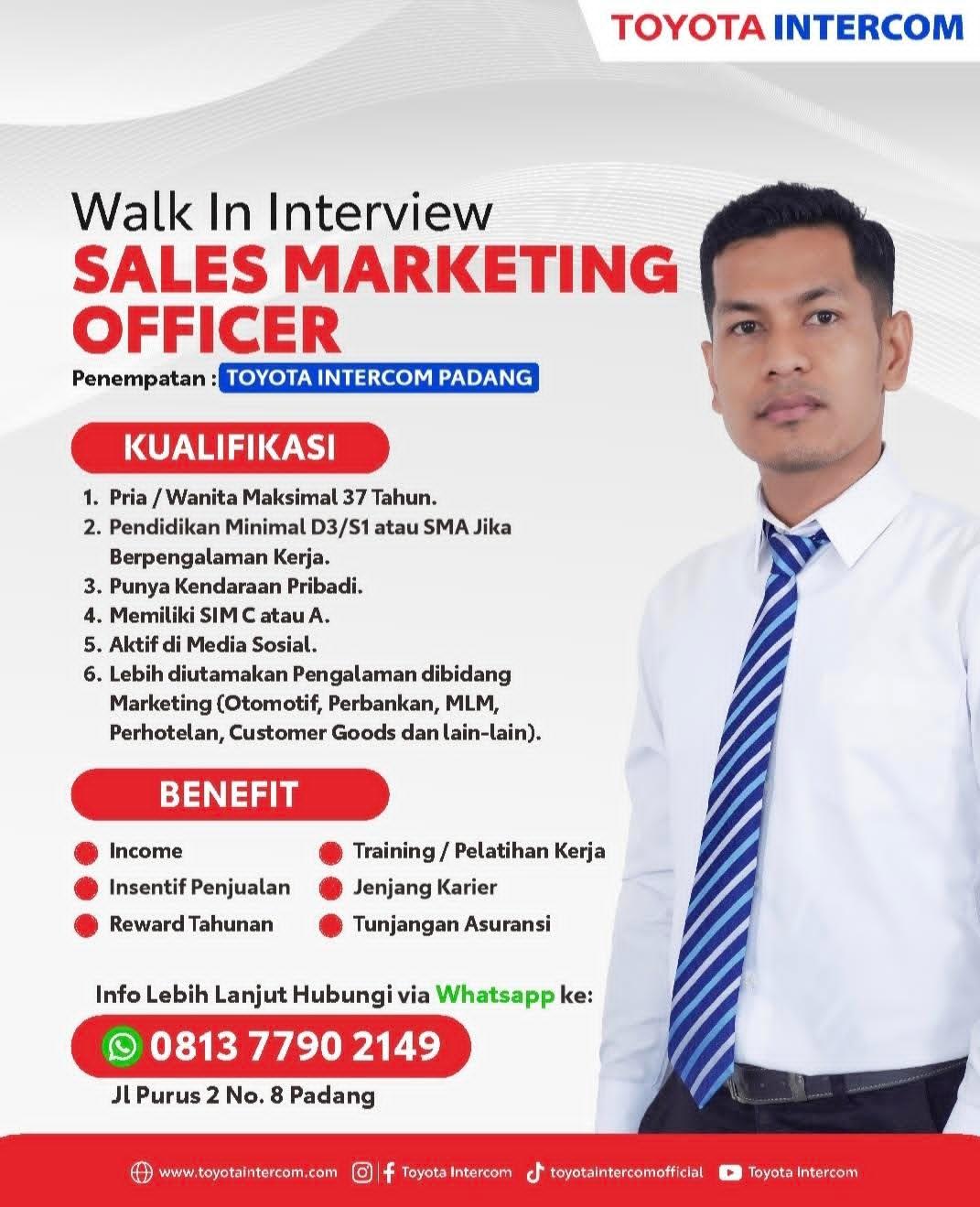 Sales Marketing Officer – Toyota Intercom Padang