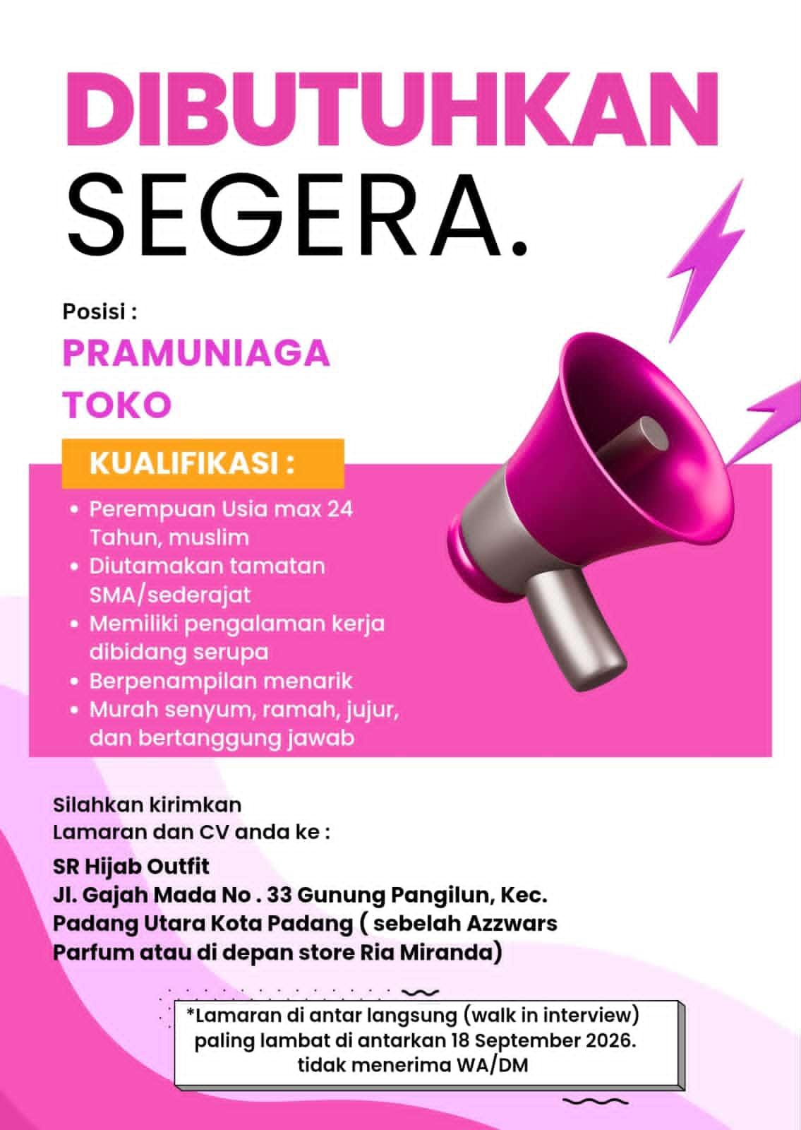 Pramuniaga Toko – SR Hijab Outfit