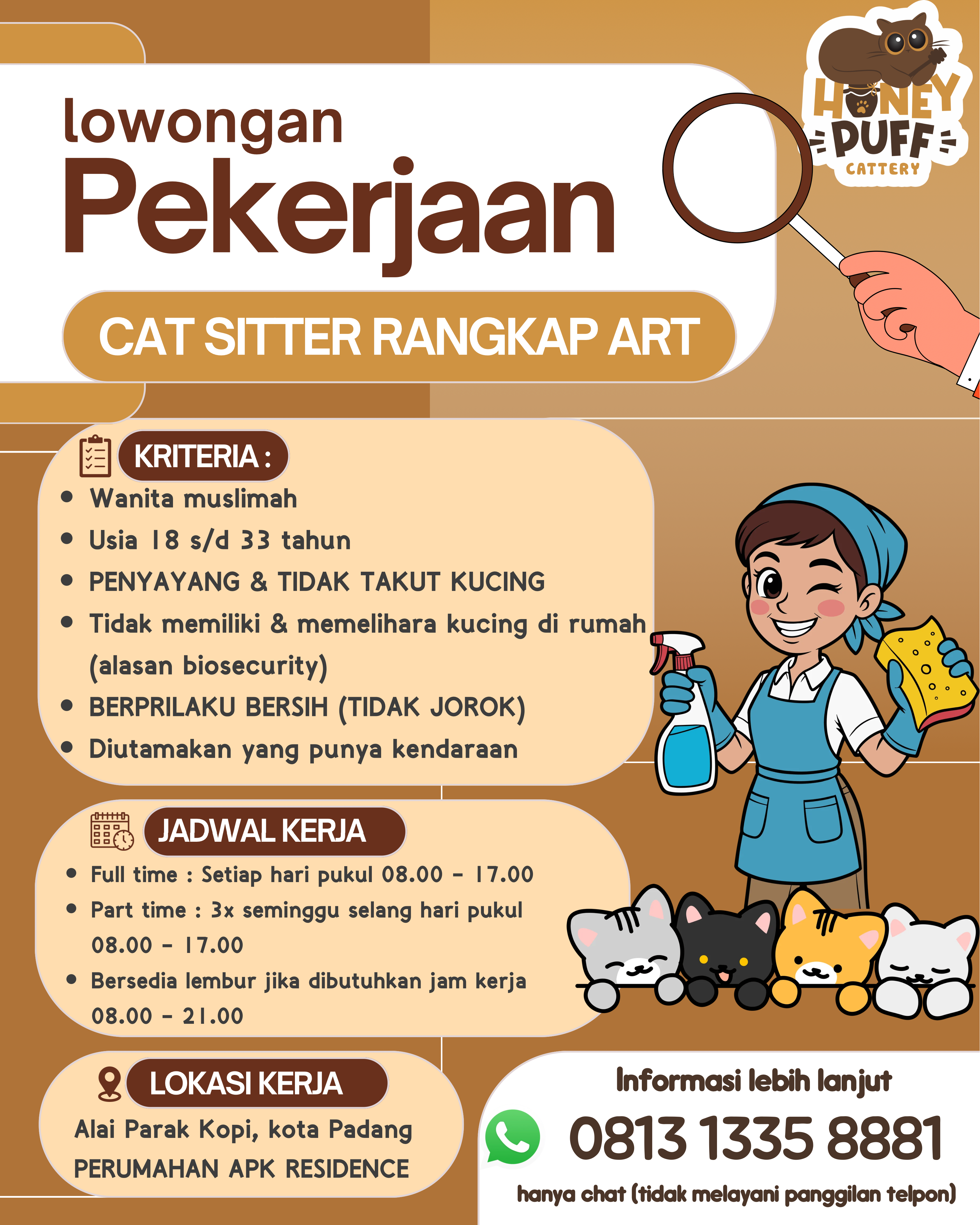 Cat Sitter rangkap ARTย – honeypuffcat