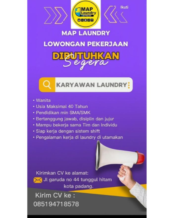 Karyawan Laundryย – maplaundry_pdg