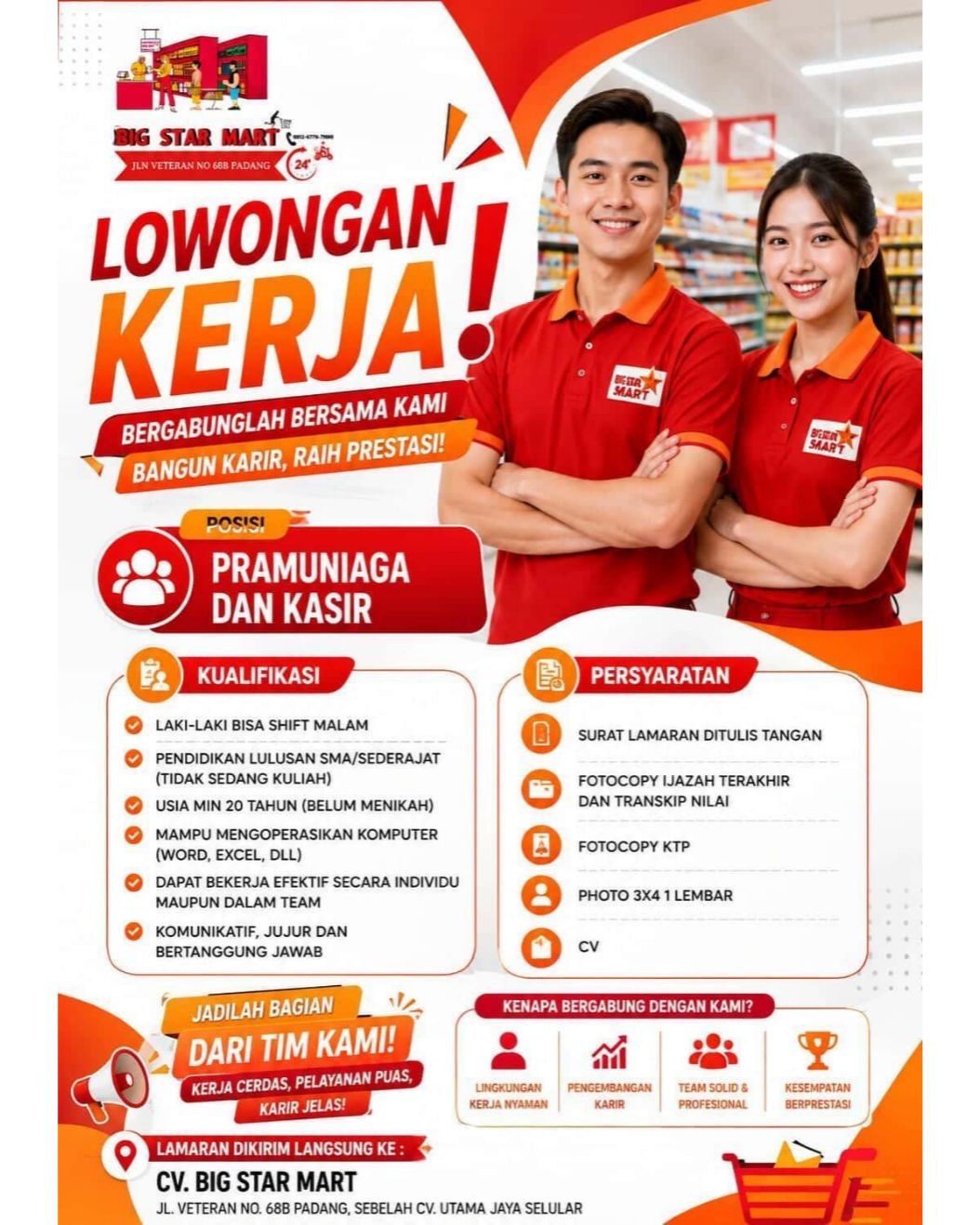 Pramuniaga dan Kasir – CV. Big Star Mart