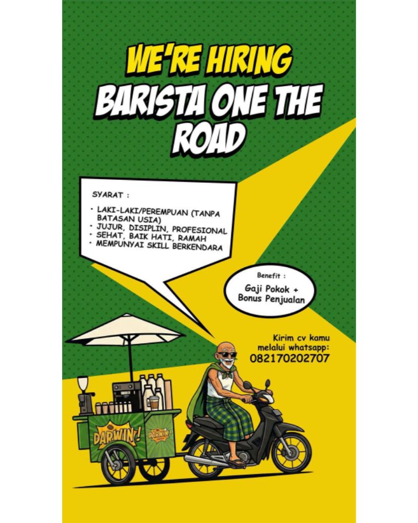 Barista One The Road – darwin.kopi