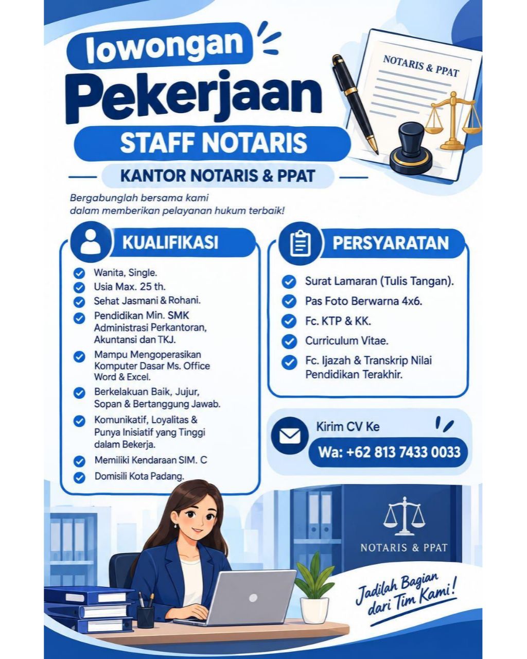 Staff Kantor Notaris & PPAT 