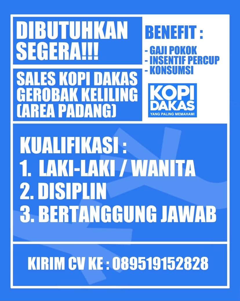 Sales Kopi Dakas Gerobak Keliling
