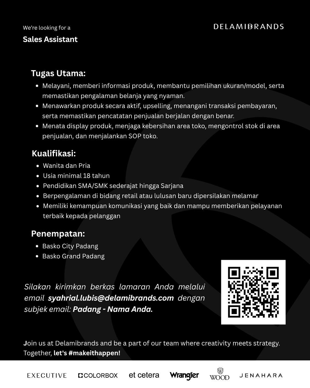 DELAMIBRANDS IS HIRING